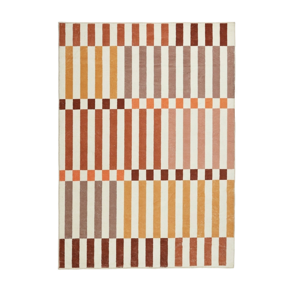 Tapis pour enfants lavable - Billy Blocks Terracotta
