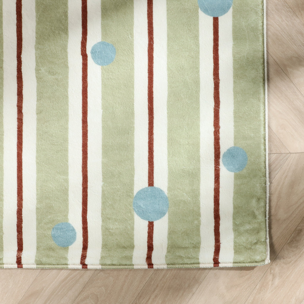 Tapis pour enfants lavable - Billy Dots Vert