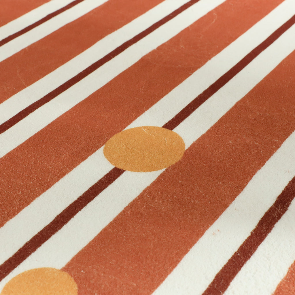 Wasbaar kindervloerkleed - Billy Dots Terracotta