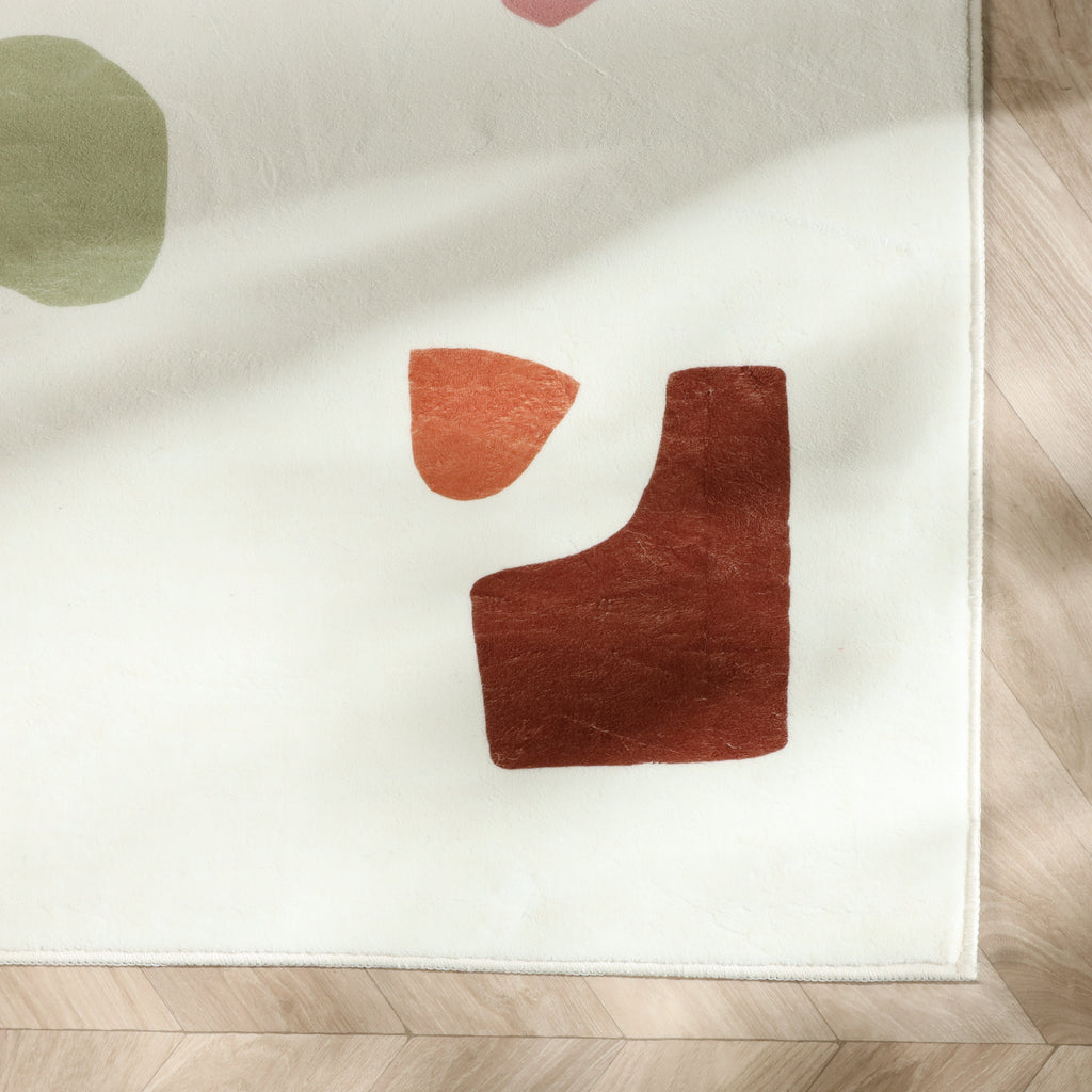 Wasbaar kindervloerkleed - Billy Shapes Multicolor
