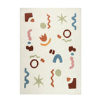 Wasbaar kindervloerkleed - Billy Shapes Multicolor