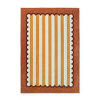 Wasbaar kindervloerkleed - Billy Stripes Terracotta