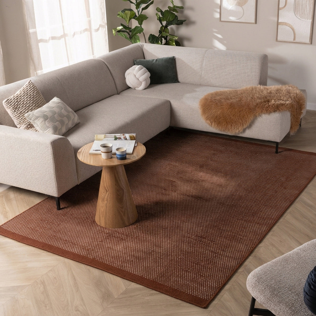 Wollen vloerkleed - Bliss Terracotta