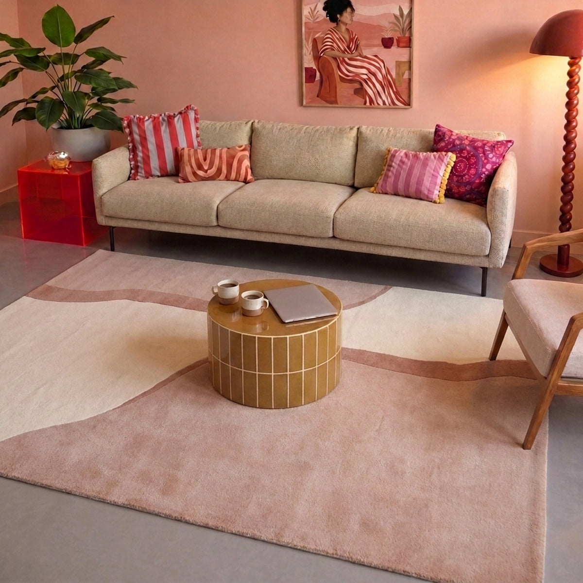 Tapis en laine – Vienna Rose