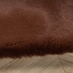 Tapis doux à poils hauts - Comfy Supreme Brun foncé