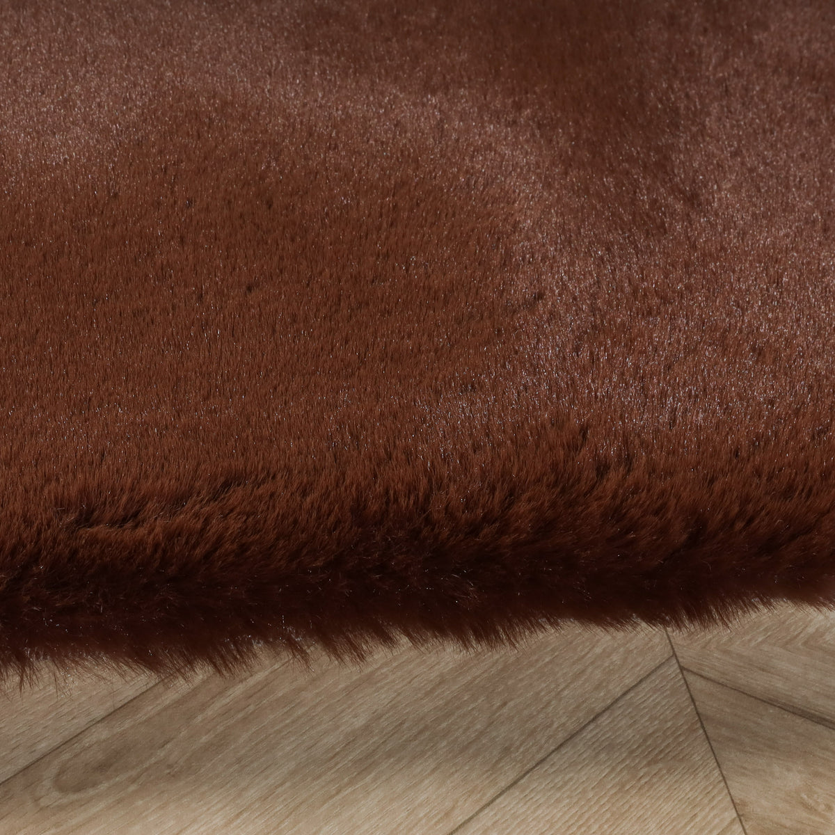 Tapis doux à poils hauts - Comfy Supreme Brun foncé