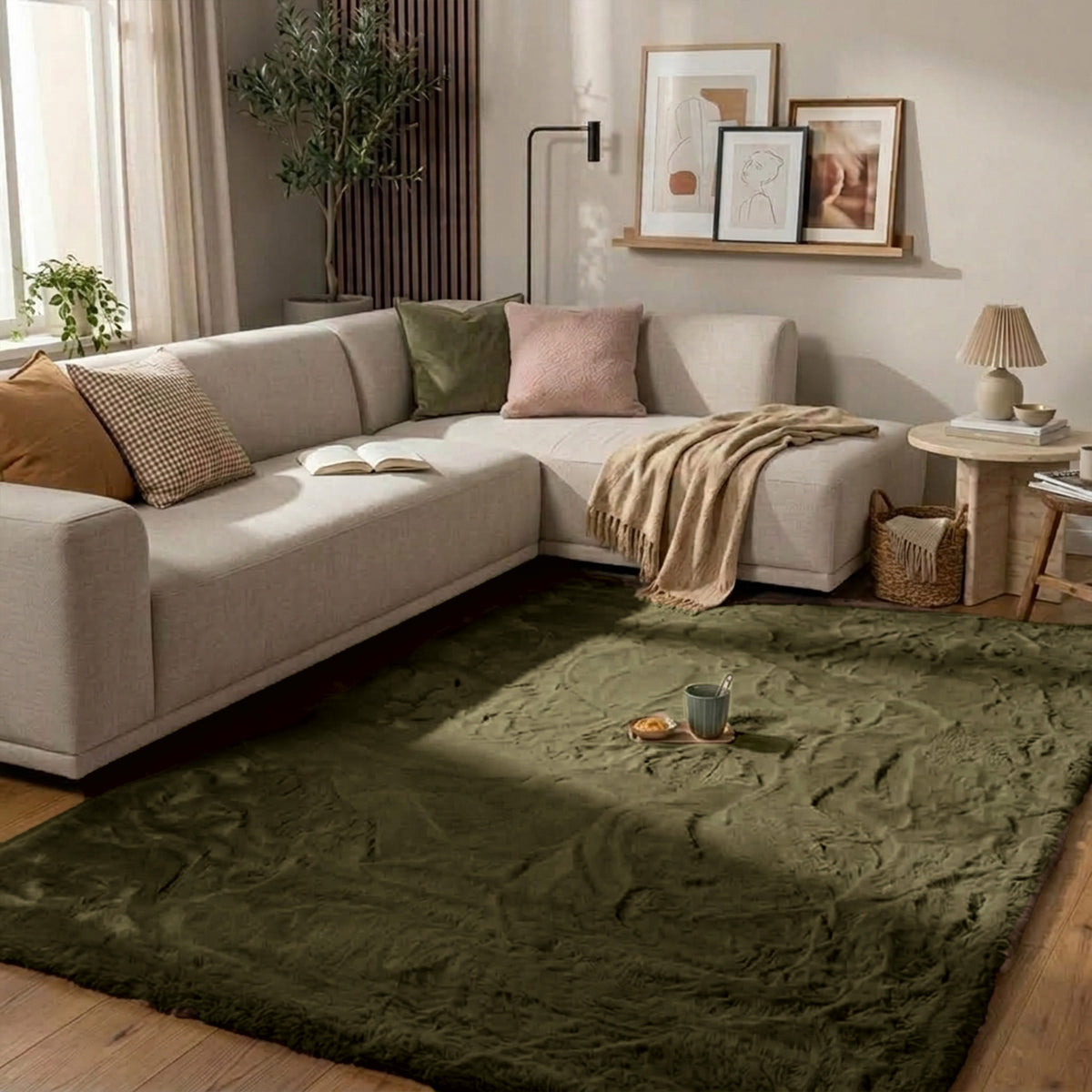 Tapis doux à poils longs - Comfy Supreme Vert