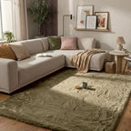 Soft High Pile Rug - Comfy Supreme Olive Green