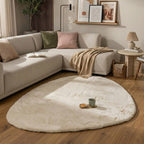 Zacht hoogpolig vloerkleed - Comfy Supreme Pebble Creme