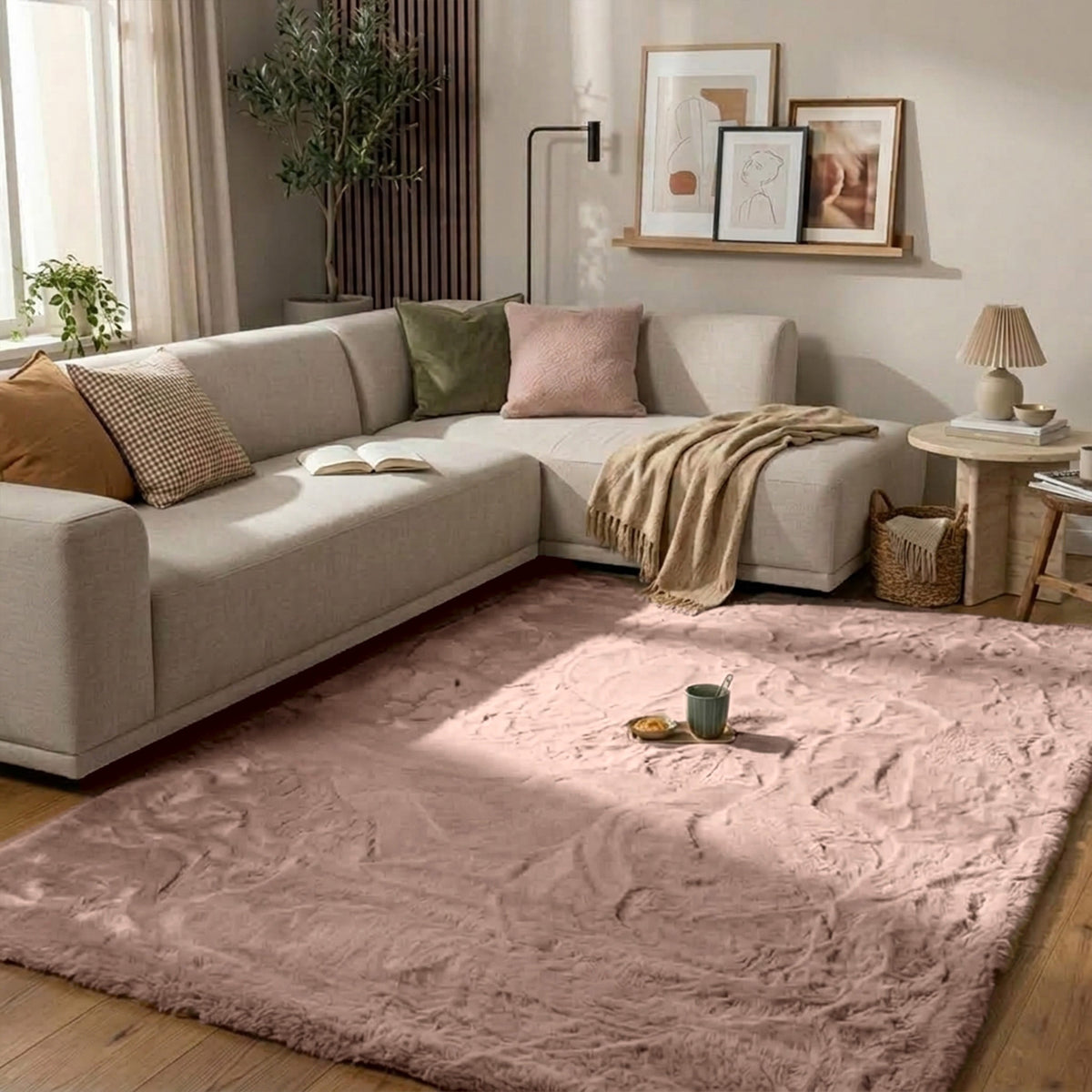 Zacht Hoogpolig vloerkleed - Comfy Supreme Roze
