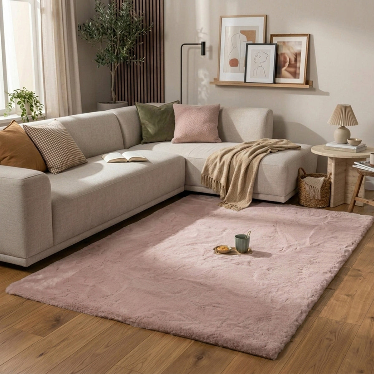 Zacht Hoogpolig vloerkleed - Comfy Supreme Roze