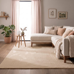 Zacht laagpolig vloerkleed - Cozy Beige