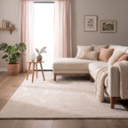 Zacht laagpolig vloerkleed - Cozy Creme