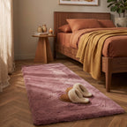 Tapis de couloir doux à poils longs - Comfy Supreme Rose Foncé
