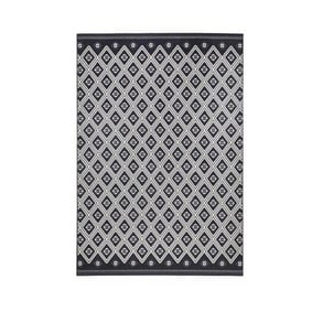 Retro vloerkleed - Bastille Diamond Grijs/Wit - product