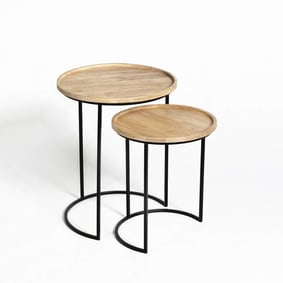 Bijzettafel Halve Maan set 2 - product