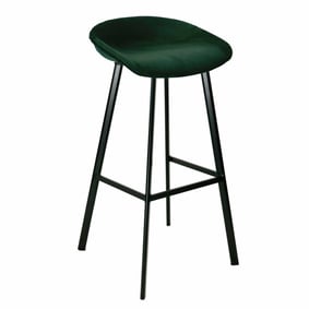 Velvet barkruk - Groen