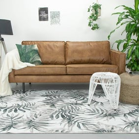 Botanical vloerkleed - Palmier Leaves Grey