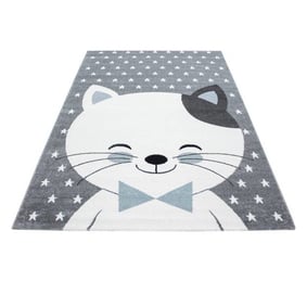 Kindervloerkleed - Anna Kat Blauw - product