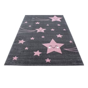 Kindervloerkleed - Anna Sterren Roze - sfeer