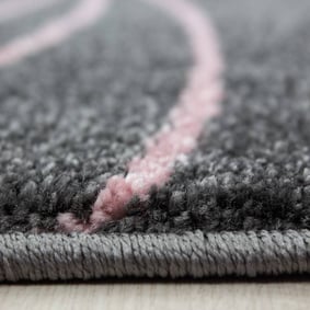 Rond Kindervloerkleed - Anna Sterren Roze - sfeer
