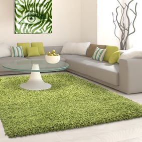 Hoogpolig vloerkleed - Life Groen