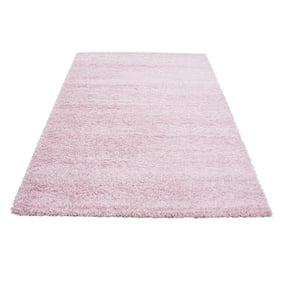 Hoogpolig vloerkleed - Life Roze - sfeer