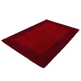 Hoogpolig vloerkleed - Edge Rood - product