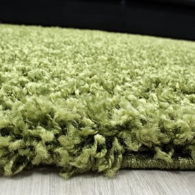 Rond Hoogpolig vloerkleed - Life Groen - product