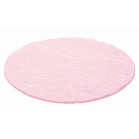 Rond Hoogpolig vloerkleed - Life Roze