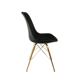 Stoel Velvet Zwart - Goud frame - sfeer