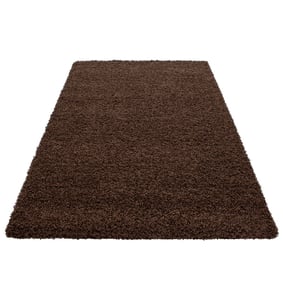 Hoogpolig vloerkleed - Sade Bruin - sfeer