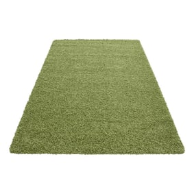 Hoogpolig vloerkleed - Sade Groen - sfeer