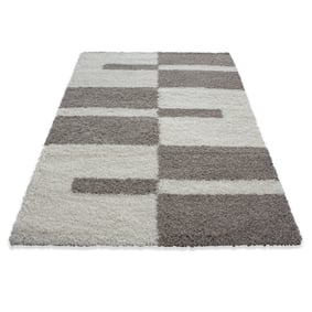 Hoogpolig vloerkleed - Gala Beige - sfeer