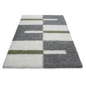 Hoogpolig vloerkleed - Gala Groen - sfeer