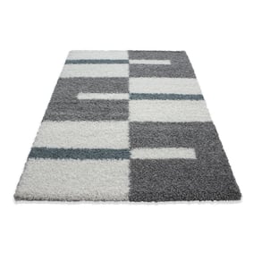 Hoogpolig vloerkleed - Gala Turquoise - sfeer