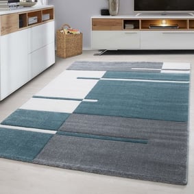 Modern vloerkleed - Tetris Blauw 1310