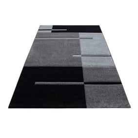 Modern vloerkleed - Tetris Grijs 1310 - sfeer