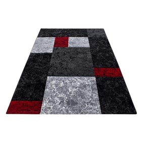 Modern vloerkleed - Tetris Rood 1330 - sfeer