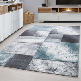 Modern vloerkleed - Tetris Blauw 1710