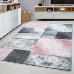 Modern vloerkleed - Tetris Roze 1710