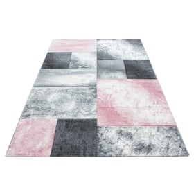 Modern vloerkleed - Tetris Roze 1710 - sfeer