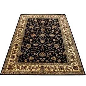 Oosters vloerkleed - Marrakesh Zwart 210 - sfeer