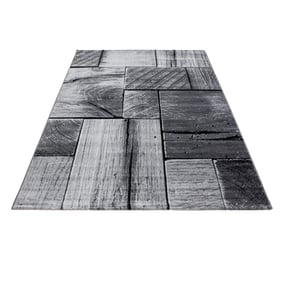 Modern vloerkleed - Jena Zwart 9260 - sfeer