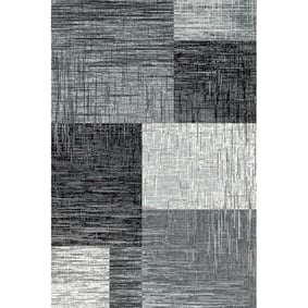 Modern  vloerkleed - Plus Zwart 8001 - sfeer
