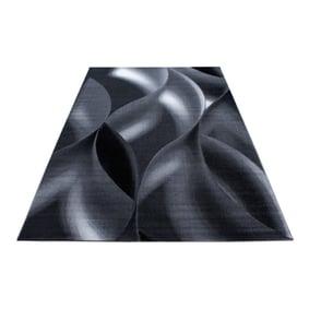Modern vloerkleed - Plus Zwart 8008 - sfeer