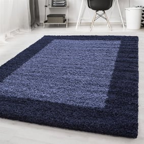 Hoogpolig vloerkleed - Edge Blauw