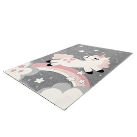 Kindervloerkleed Unicorn - Atlantisch Roze - product