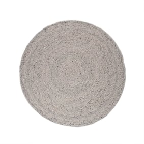 Rond wollen vloerkleed - Wise Grijs/Wit No. 609 - sfeer