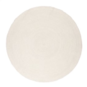 Rond wollen vloerkleed - Wise Wit No. 001 - sfeer